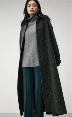 AZUL BY MOUSSYツイードロングコート