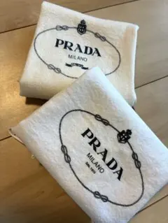 PRADA コットンバッグ 2枚セット☆バック収納袋☆イタリア製
