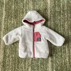 BREEZE ベビー用アウター　リバーシブル　ボアブルゾン　ダウン　フリース