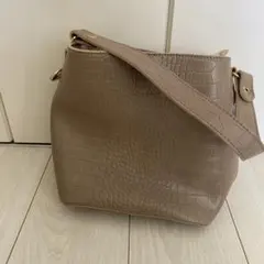 新品 2way クロコダイル柄 ベージュ