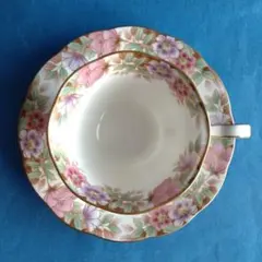 ノリタケ　カップ＆ソーサー　桜　花柄　ピンク　パープル　パステル調