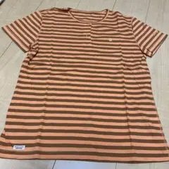 新品未使用　マドモアゼルノンノンパパス　Tシャツ　Ｌ　綿100% ボーダーのサムネイル