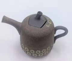 陶器製 花模様 醤油差し