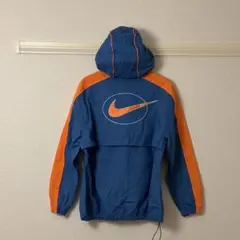 NIKE ハーフジップ ナイロンジャケット ブルー オレンジ
