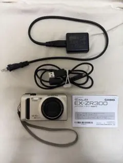 美品 カシオ　CASIO EXILIM EX-ZR300 ゴールド ＃A376 HIGH SPEED EXILIM デジタルカメラ 中古 CASIO カシオ EX-ZR300