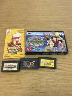 【GBA】まとめ売り　3本　ワンピース　パワプロクンポケット　ワリオランド