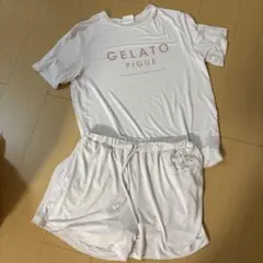 gelato pique ピンク ルームウェアセット