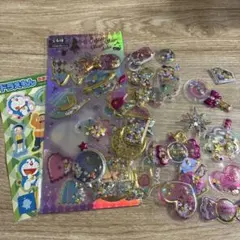 シールお裾分け　まとめ売り　ドラえもん　キラシャカシール　グリッターシール