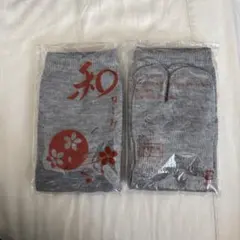 グレー レディースソックス　足袋ソックス