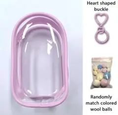 イニシャルＶ４Labubu用　ぬいぐるみ透明カラフルプロテクターケース