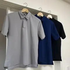 無印良品ポロシャツ 3色セット グレー ネイビー ブラック