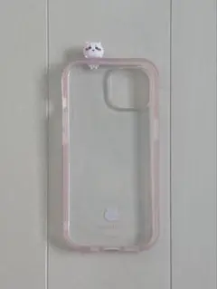 ちいかわ キャラクター付き透明ピンク　iPhone13.14.15対応ケース