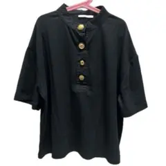 【美品】ZARA BASIC★ハーフネック★半袖ニット★Sサイズのサムネイル