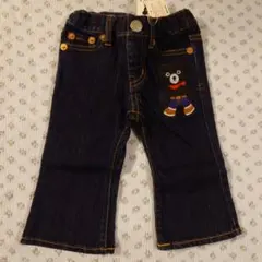 MIKI HOUSE DOUBLE.B クマ刺繍 デニムパンツ