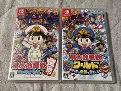 switchソフト　桃鉄-昭和平成令和も定番-、桃鉄ワールドセットのサムネイル