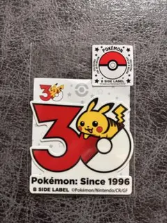 韓国限定 ポケモン 30周年記念 ステッカー 公式品 シール ブースター