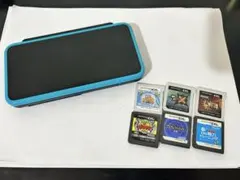 【動作品・ソフト付き】ニンテンドー New 2DS LL ターコイズ ブラック