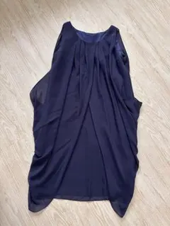 2way ワンピース ノースリーブ シフォン風 訳あり 試作品　新品未使用