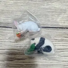 もっと、お納めください。　うさぎ、パンダ　2点セット