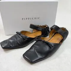 新品級』PIPPICHIC AMBER toe shoes 6 ストラップ 黒 - メルカリ