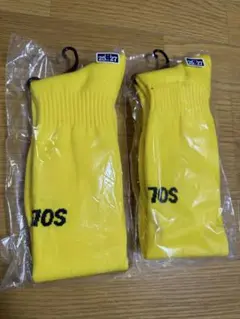 Solumサッカーソックス イエロー 25-27 2足セット