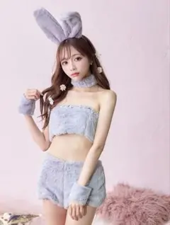 グレー バニーガール コスチュームセット