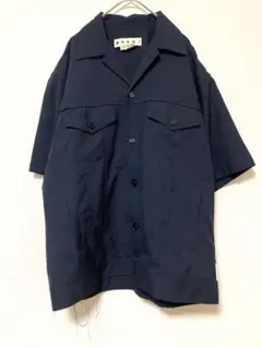 MARNI トロピカルウール　半袖シャツ marni ウールトロピカルシャツマルニ半袖シャツ