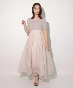 Rirandture 5分袖エアリードッキングワンピース❤︎ピンク サイズ1(S)