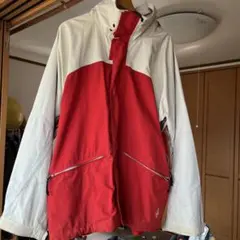 mont-bell フィッシャーマンジャケット XL ホワイト/レッド - メルカリ