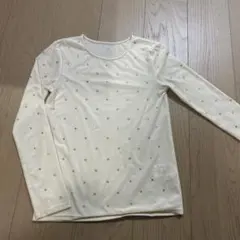 edit for lulu ビジュー　長袖カットソー ホワイト