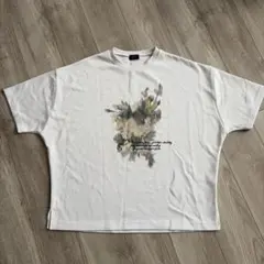 WEGOフラワープリント オーバーサイズTシャツ