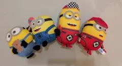 ミニオン4体セット✩怪盗グルー　マスコット　ピットクルー　アミューズメント専用