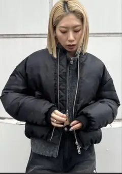 新品タグ付き】 ENVYM ダウンコート ダウンジャケット モノグラム 