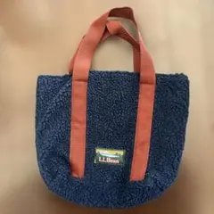 LLBean ネイビー ボア トートバッグ　エルエルビーン
