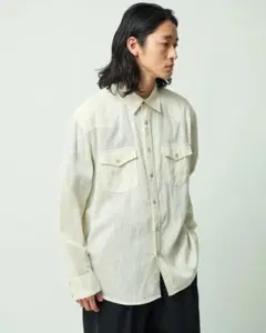 Camphor wood SHEER CHECKシアチェックシャツ - メルカリ