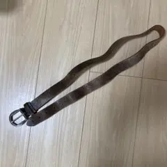 ブラウンレザーベルト 調整可能