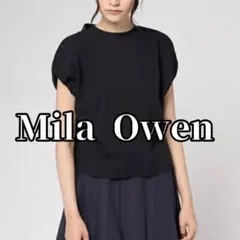 Mila Owen ミラオーウェン バックリボンブラウス プルオーバー 黒 Fのサムネイル