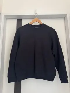UNIQLO U スウェットクルーネックシャツ 長袖 ブラック コットン100