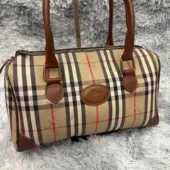 Burberry バーバリー ノバチェック ハンドバッグ ボストン レザーのサムネイル
