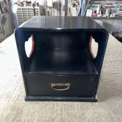 煎茶棚 天然木 漆芸 小引き出し 御棚 茶道具 に1