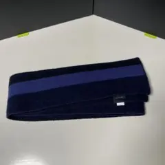 GUCCI ネイビー パープル ストライプ マフラー 2回だけ使用