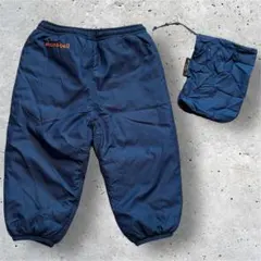 ⚫︎お値下げ美品⭐︎mont-bell80サーマラップパンツリバーシブル　紺オレンジ