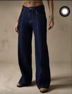 SHEINワイドレッグ デニムパンツ