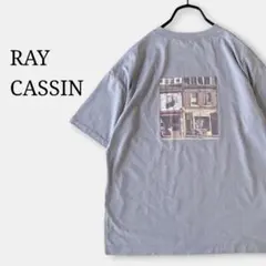 レイカズンRAY CASSIN　バックフォトプリントTシャツ　半袖　くすみ　春夏のサムネイル