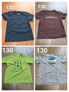 mont-bell etc...Tシャツ 130㌢4枚セット