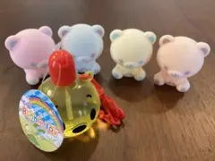 ぷかぷか　水に浮く人形　フロッキードール　ベア　クマ　ディズニーシャボン玉セット