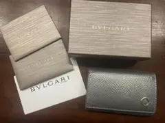 BVLGARI シルバー レザー キーケースのサムネイル