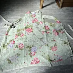 花柄リバーシブルエプロン