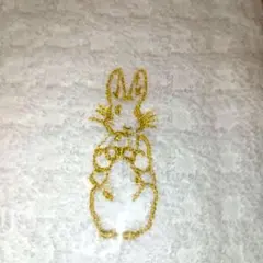 【新品未開封 未使用】ピーターラビット刺繍入り フェイスタオル