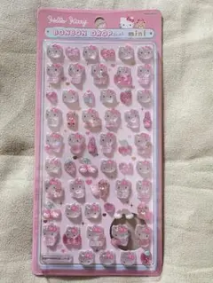 ハローキティ ピンク　ボンボンドロップミニシール